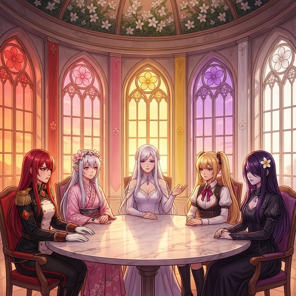 Five Queens at Sunset